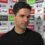 Mikel Arteta rushes out of post-match interview after Arsenal beat Brighton leaving reporter in stitches | The Sun